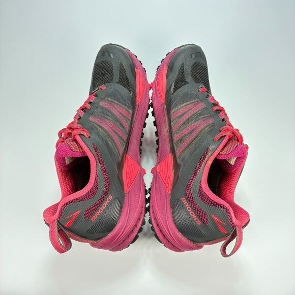 Brooks Cascadia 11 GTX Gray Pink Trail Running Shoes 1202221B081 Women's Size 8 - Picture 7 of 10
